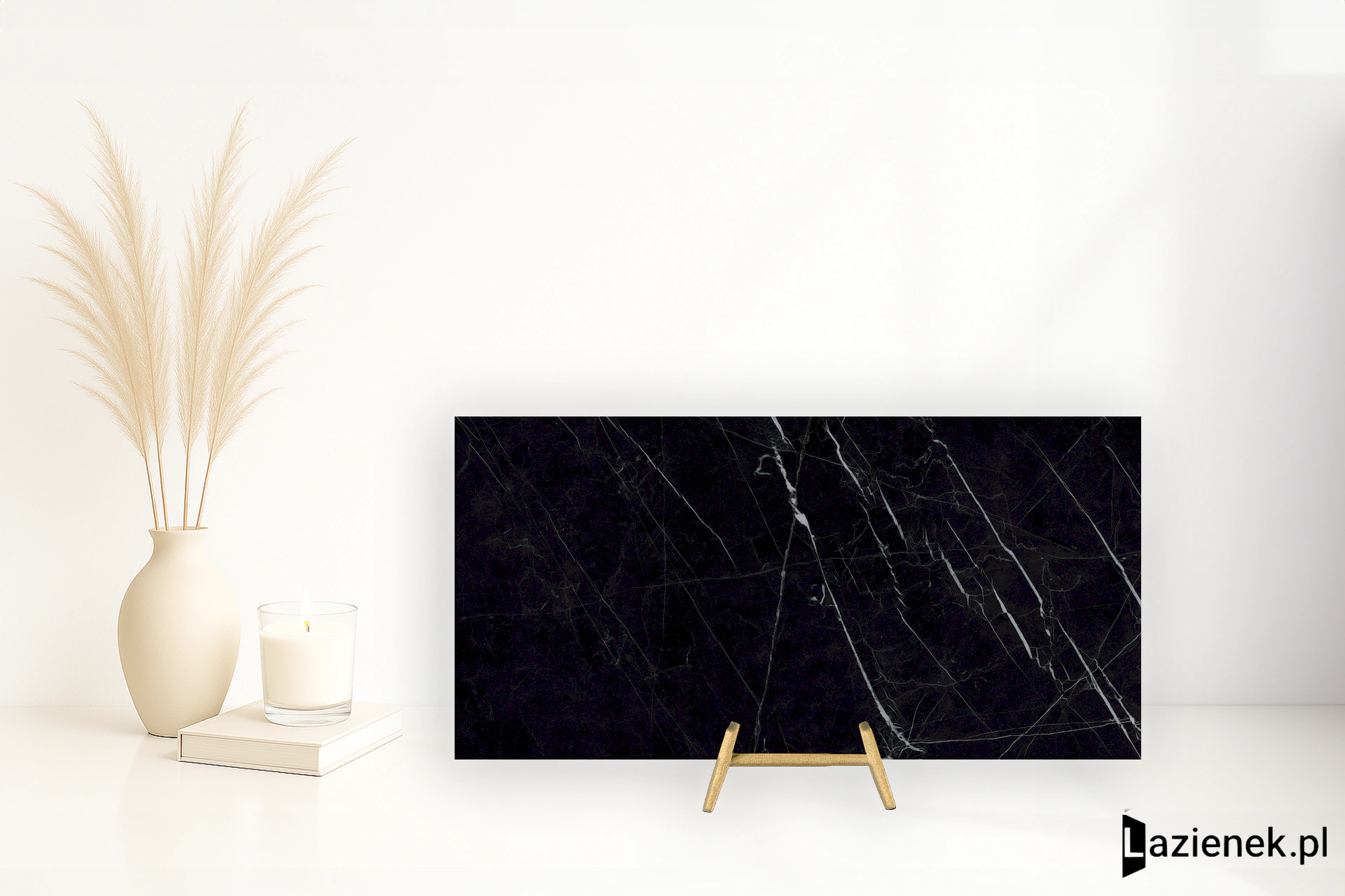 Graniti Fiandre Marble Lab Dark Marquina polerowana 60x120 cm gr. 8 mm - płytka rektyfikowana / GFAB300L06008